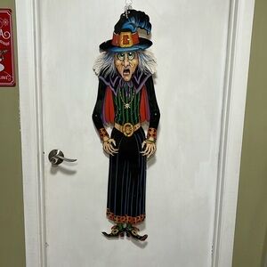 Vintage Halloween 1988 Beistle 40" Die Cut Jointed Hinged Witch Decoration